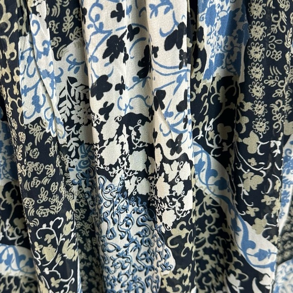 Anthropologie The Somerset Chiffon Maxi Dress in Black Floral Size XL NWT - Picture 11 of 16